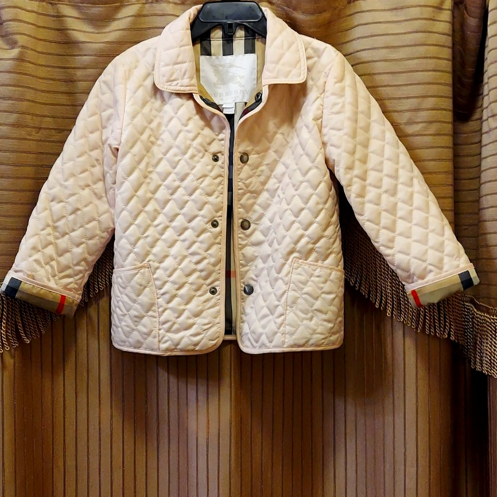 Authentic Burberry quilted Colin toddler jacket